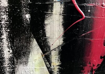 Detailfoto 7 - schöner Blick auf die Struktur der Leinwand