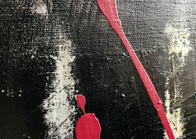 Detailfoto 8 - wie kommt der kleine Punkt über dem linken Farbspritzer zustande ... ?