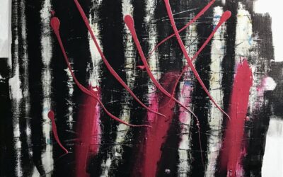Abstraktes Acrylbild #13: Einfach sein – Freude