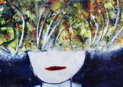 Acryl Bild Struwwelkopf Petra Detailausschnitt