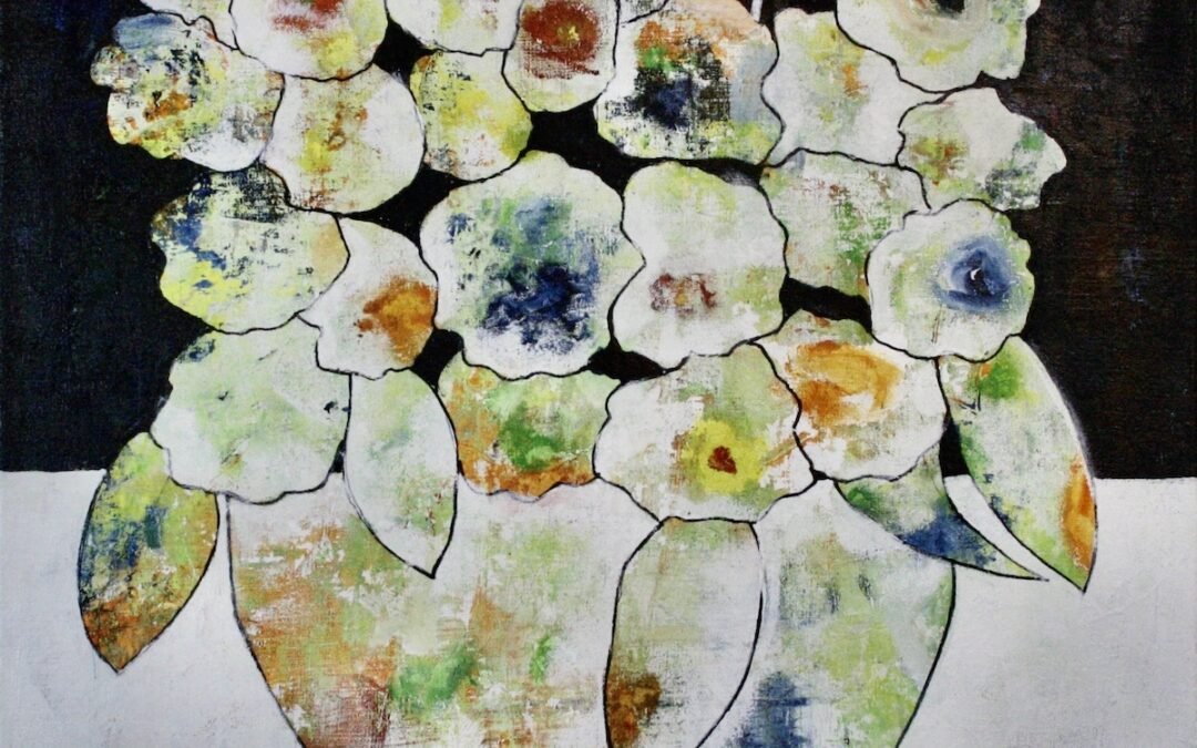 Acryl Bild #5: Schöne bunte Blüten