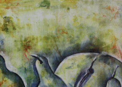 Acrylbild Äpfel, Birnen und Kürbisse - Detailfoto 1