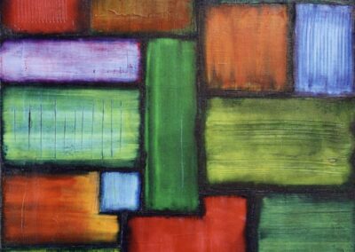 Acrylbild Tetris - Flächen & Felder 4 - Fertig und Freigestellt