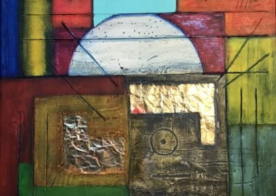 Abstraktes Acrylbild #12 Indiana Jones - Fertig - Kunstlicht