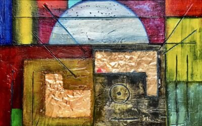 Abstraktes Acrylbild #12: Indiana Jones – Flächen & Felder 5