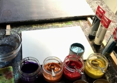 Bild Gelassenheit - die Farben stehen bereit ...