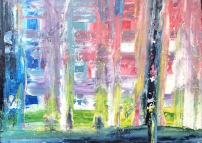 Acrylbild Gelassenheit - Das fertige Bild nun getrocknet und bei Tageslicht