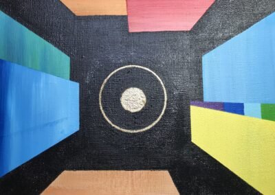 Acrylbild JETZT - Detailfoto 2 - Blick von oben auf die Central Sun