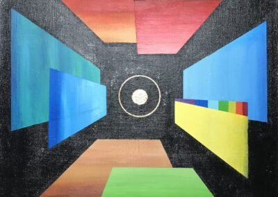 Acrylbild JETZT - bei Tageslicht aufgenommen