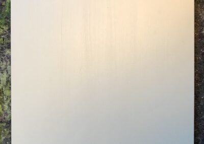 Die Leinwand fein gespachtelt