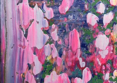 Rakel Acrylbilder Tanz der Farben - Detailfoto