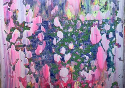 Rakel Acrylbilder Tanz der Farben - Detailfoto 2