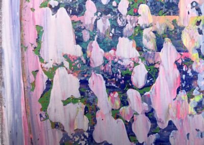 Rakel Acrylbilder Tanz der Farben - Detailfoto