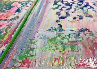 Rakel Acrylbilder Tanz der Farben - Detailfoto 2