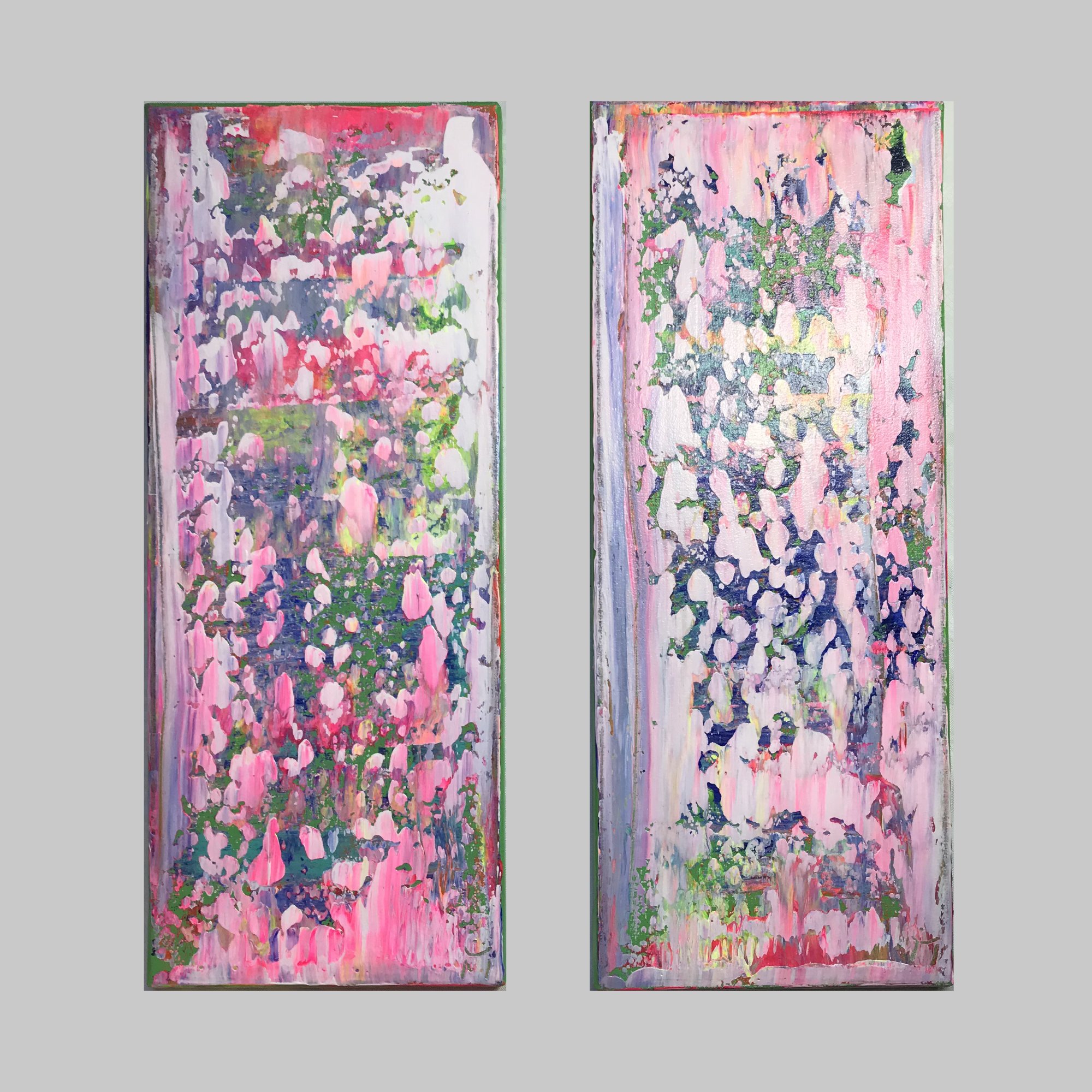 Rakel Acrylbilder #17: Nebeneinander mit Abstand
