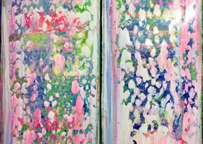 Rakel Acrylbilder Tanz der Farben - Noch Nass
