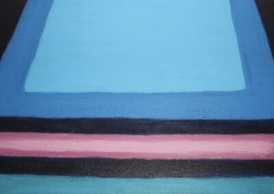 Acryl Bild BLAU - Detailfoto 10: Ausschnitt-Vergrößerung von schräg unten nach oben aufgenommen