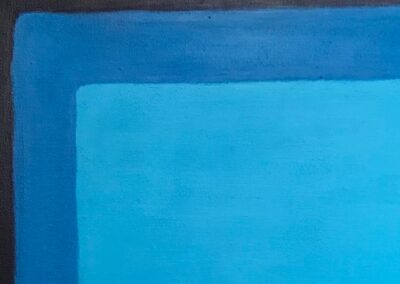 Acryl Bild BLAU - Detailfoto 2: Das blaue Feld in der Vergrößerung