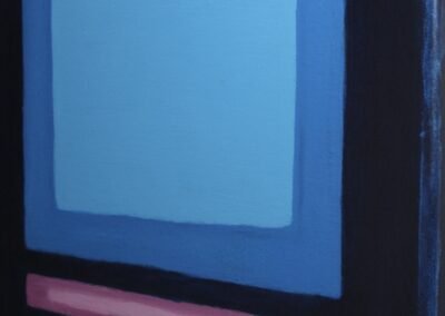 Acryl Bild BLAU - Ausschnitt von rechts aufgenommen