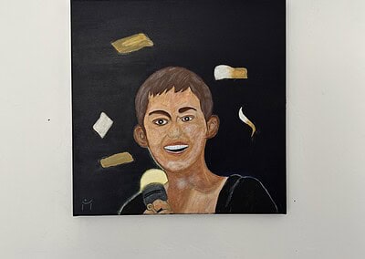 Titelbild 3 Original an der Wand hängend - Nightbirde „It's OK“