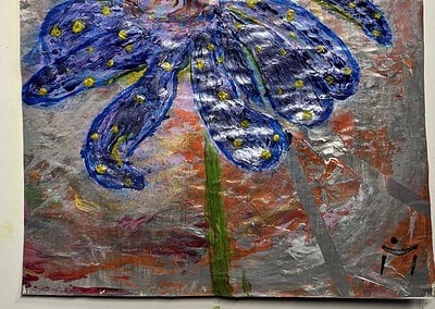 Das Bild ist nun für mich fertig - Signatur gemalt