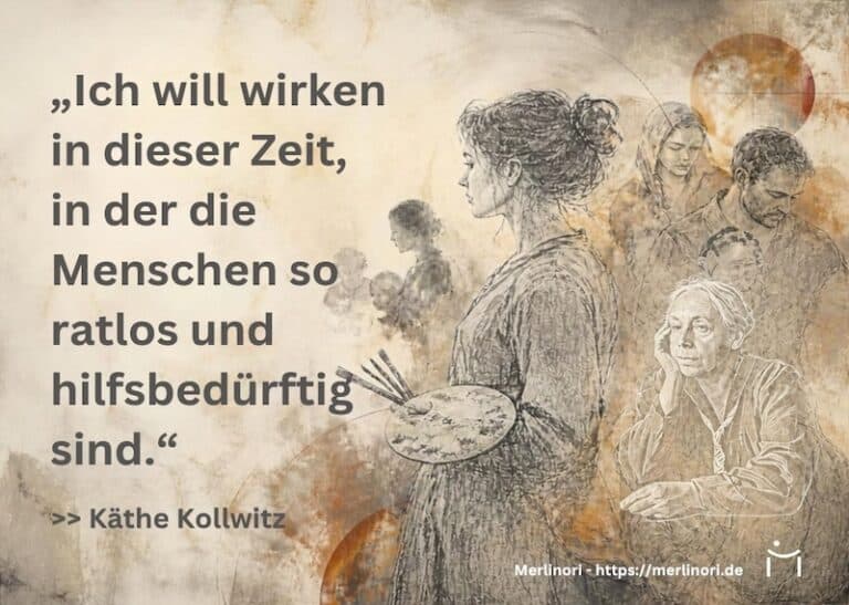 Käthe Kollwitz Kunstzitat - – Kunst, die wirken will
